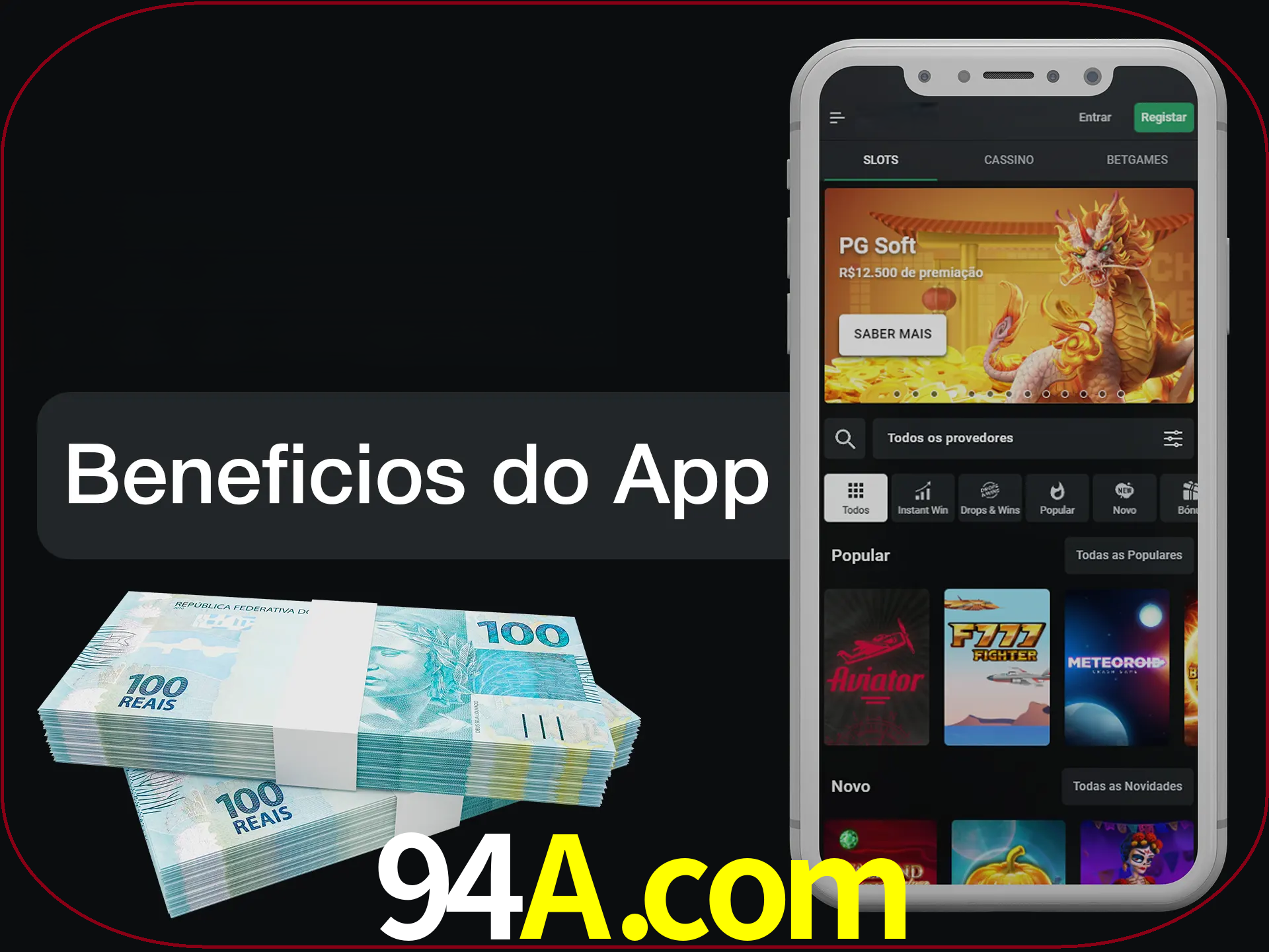 Obtenha todos os benefícios usando o aplicativo.